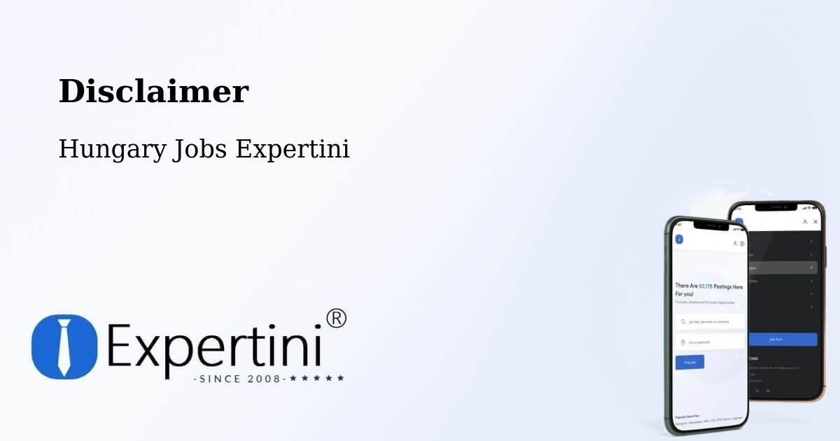 Disclaimer – Heréd - Hungary Jobs Expertini